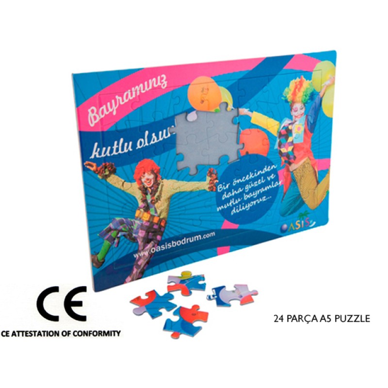 A5 Puzzle 24 Parça Yapboz 